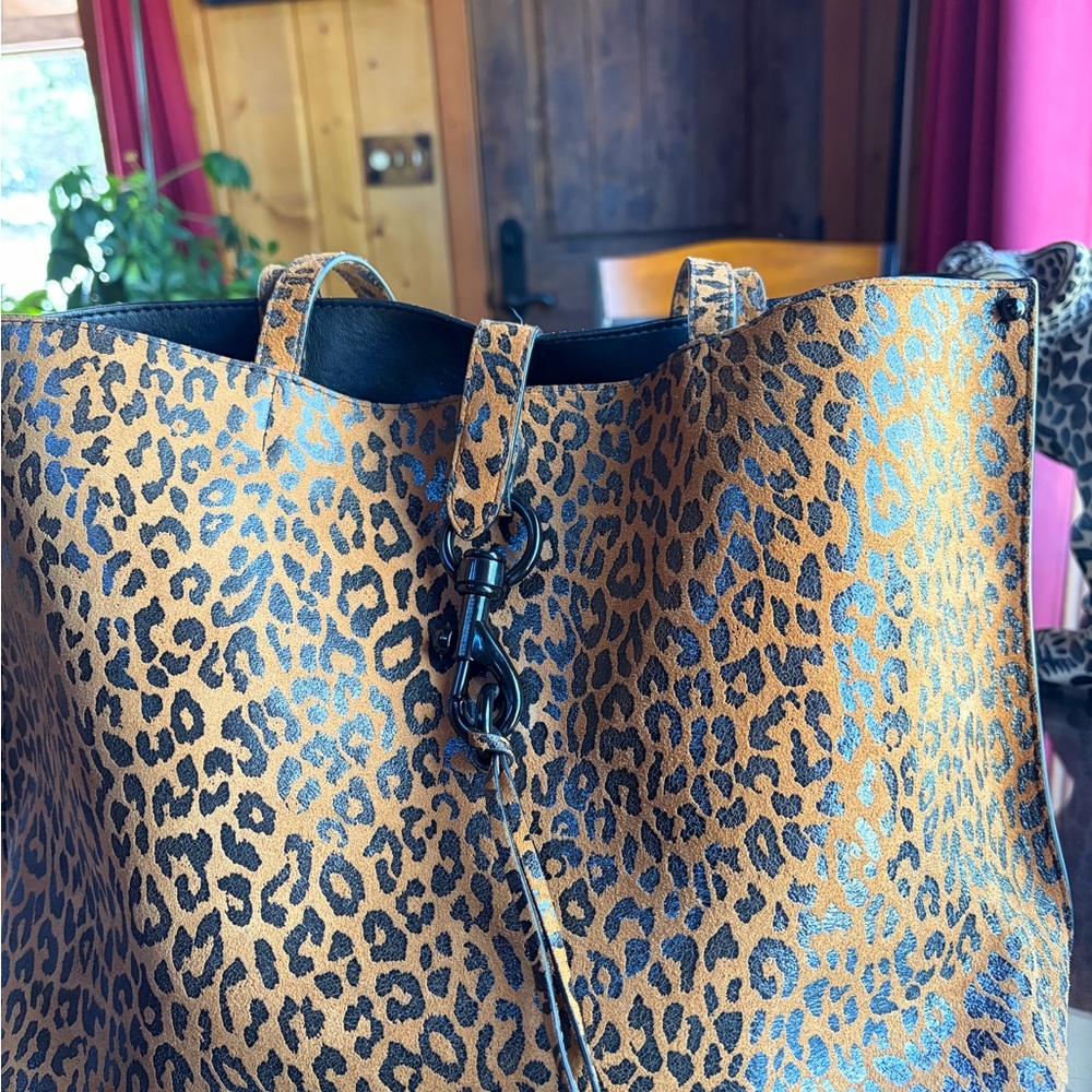 Rebecca Minkoff Leopard Print Tote - Brown and Black - Picture 7 of 12